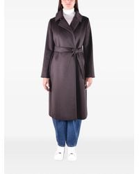 Max Mara - Belted Double-Breasted Coat - Lyst
