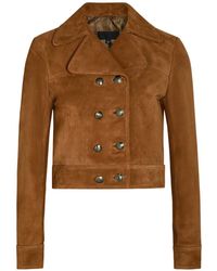 Nili Lotan - Double-Breasted Leather Jacket - Lyst