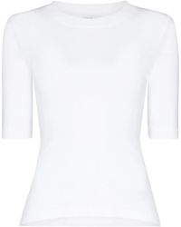 Rosetta Getty - Camiseta con cuello redondo - Lyst