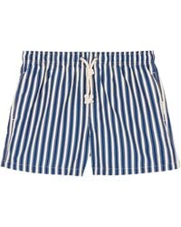 GASSA D'AMANTE - Short De Bain Rayé Alassio À Lien De Resserrage - Lyst
