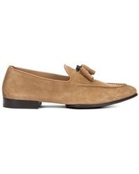 Doucal's - Tassel-Detail Suede Loafers - Lyst