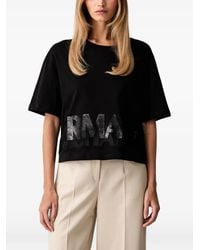 ARMANI EXCHANGE - Sequin-Logo T-Shirt - Lyst