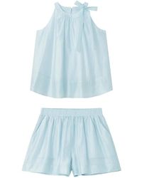 B+ AB - Bow-Detail Sleeveless Blouse And Shorts Set - Lyst