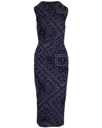 Veronica Beard - Sylviani Paisley-Print Ruched Midi Dress - Lyst