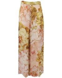 Clips - Floral-Print Trousers - Lyst