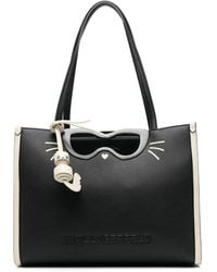Karl Lagerfeld - Logo-lettering Tote Bag - Lyst