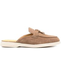 Doucal's - Tassel-Embellished Suede Mules - Lyst