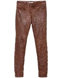 Miu Miu - Pantalon En Cuir - Lyst
