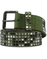 HTC - Stud-Embellished Leather Belt - Lyst