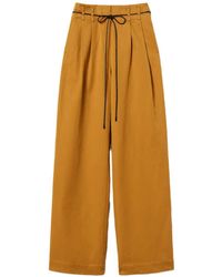 Twinset - Wide Gabardine Trousers - Lyst