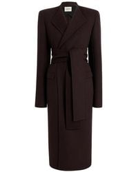 KHAITE - Jelson Belted Wool Coat - Lyst