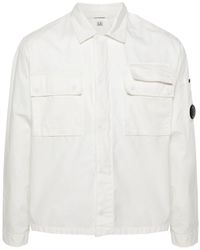 C.P. Company - Lens-detail Zip-up Shirt - Lyst