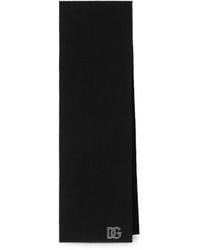 Dolce & Gabbana - Virgin Wool Scarf With Logo - Lyst