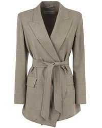 Max Mara - Nasello Prince Of Wales Wool Jacket - Lyst