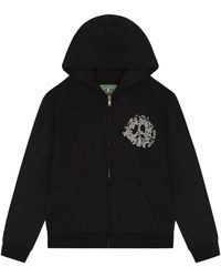 DENIM TEARS Xcorteiz Zip-Closure Hoodie in Black for Men | Lyst