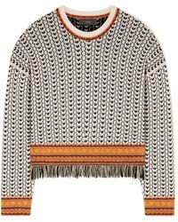 Alanui - Scent Of Incense Fringed Knit Jumper - Lyst