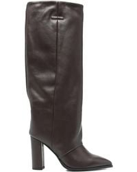 GISÉL MOIRÉ - Botas altas con tacón de 95 mm - Lyst