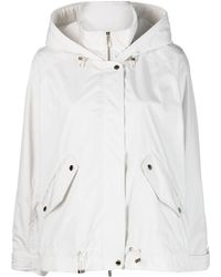Moorer - Abrigo con capucha y cremallera - Lyst