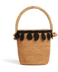 Alanui - Paisley-Appliqué Raffia Basket Bag - Lyst