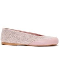 JW Anderson - Crystal-embellished Leather Ballerina Shoes - Lyst