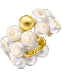 Tasaki - 18kt Yellow Gold M/g Sliced Sphere Pearl Ear Cuff - Lyst
