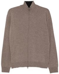 Corneliani - Zip-Up Knitted Sweater - Lyst