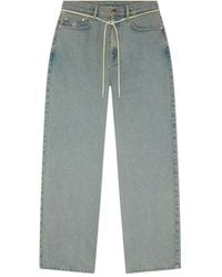 About Blank - Jean À Lien De Resserrage Et Logo - Lyst