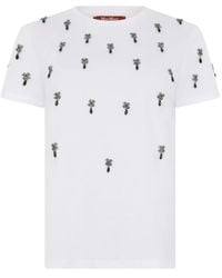 Max Mara - T-Shirt Pontile À Ornements - Lyst