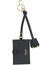 Prada - Leather Mirror Case Pendant - Lyst