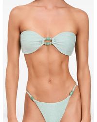 Devon Windsor - Anto Bead-Embellished Strapless Bikini Top - Lyst