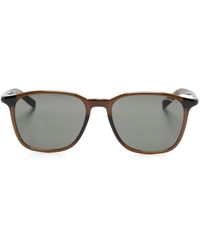 Montblanc - Translucent Rectangle-frame Sunglasses - Lyst