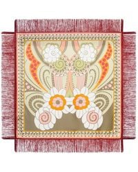 La DoubleJ - Foulard Ornamental-Print Fringed Scarf - Lyst