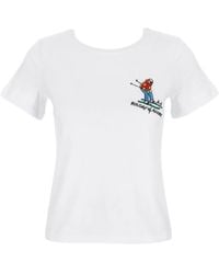 ALESSANDRO ENRIQUEZ - T-Shirt mit Stickerei - Lyst