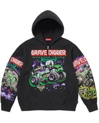 Supreme - Grave Digger Zip-Up Hoodie - Lyst