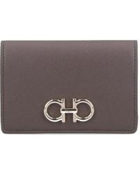 Ferragamo - Gancini Bi-Fold Card Holder - Lyst