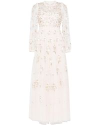 Needle & Thread - Posy Floral-embroidered Gown - Lyst