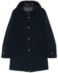 Daniele Alessandrini - Hooded Button-Up Coat - Lyst