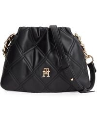 Tommy Hilfiger - Quilted Logo-Plaque Cross Body Bag - Lyst