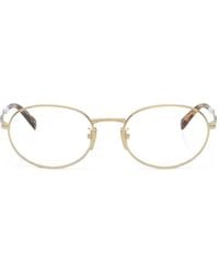 Prada - Oval-Frame Glasses - Lyst