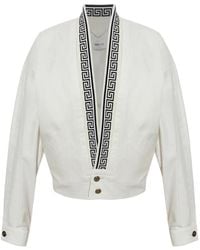 Versace - Ruimvallend Jack Met Grieks Patroon - Lyst