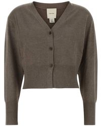Calvin Klein - Fine-Knit Cropped Cardigan - Lyst