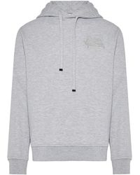Etro - Embroidered-Logo Hoodie - Lyst
