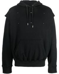 HELIOT EMIL - Outline Logo Cotton Hoodie - Lyst