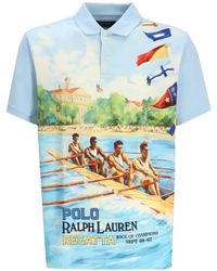 Polo Ralph Lauren - Printed Short-Sleeve Polo Shirt - Lyst