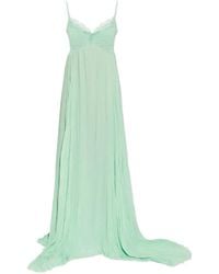 Blumarine - Lace-Detail Maxi Dress - Lyst