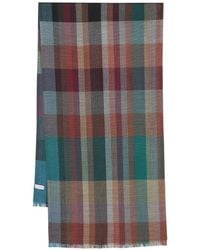 Paul Smith - Signature Stripe Check Scarf - Lyst