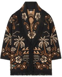 Alanui - Palm-tree fringe cardigan - Lyst