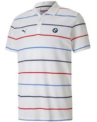 PUMA - X Bmw Motorsport Striped Polo Shirt - Lyst