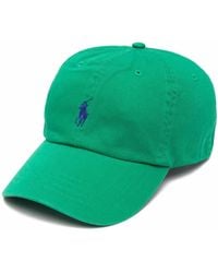 Polo Ralph Lauren - Logo-Embroidered Cotton-Twill Baseball Cap - Lyst