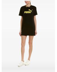 PUMA - Logo Crew-Neck Mini Dress - Lyst